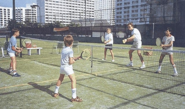 Tennis facilities at The American Club
