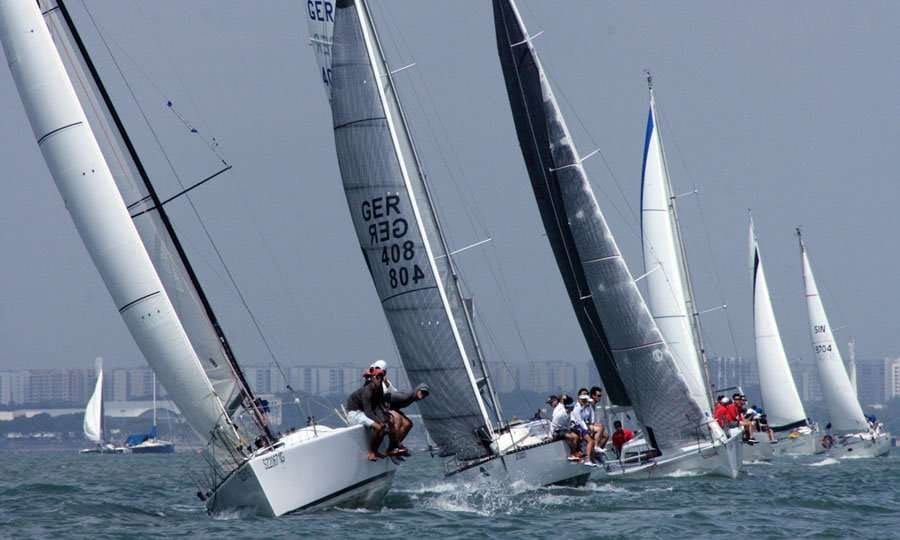 Sailing scene at Changi Sailing Club