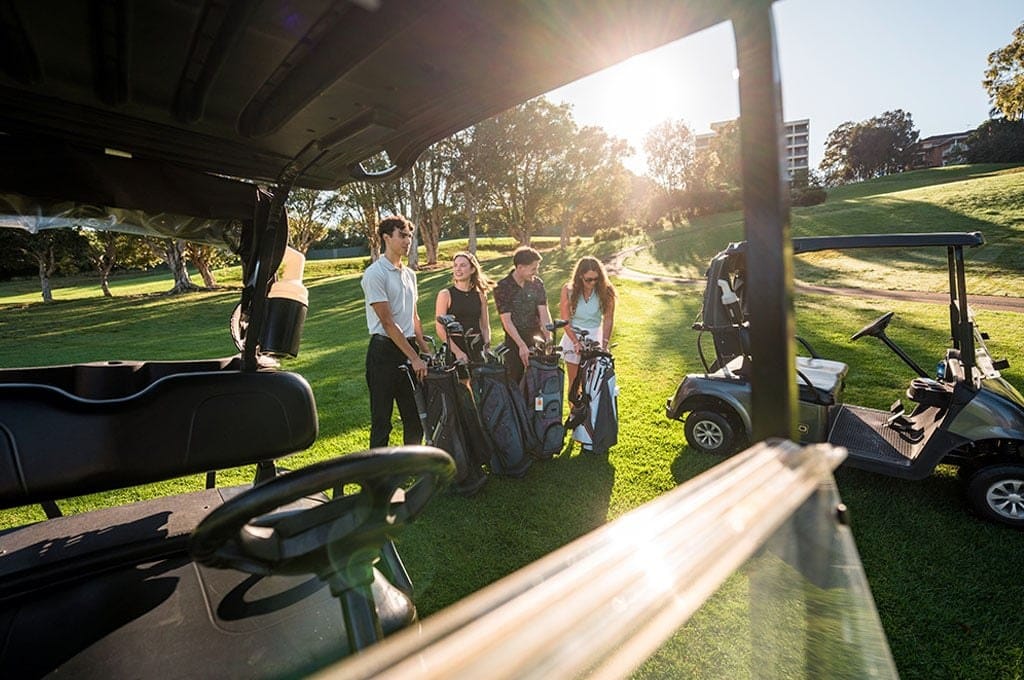 Golfing scene at Keppel Club