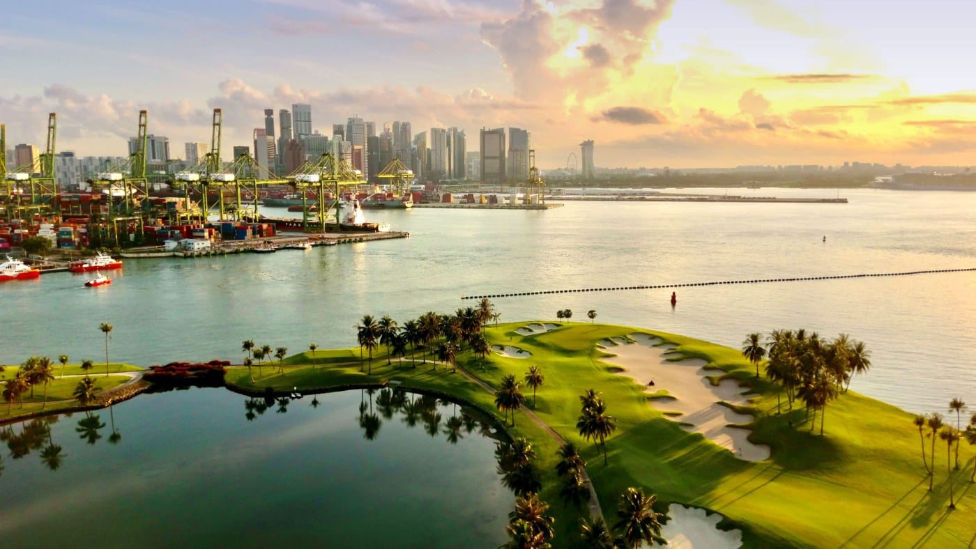 Golf course at Sentosa Golf Club