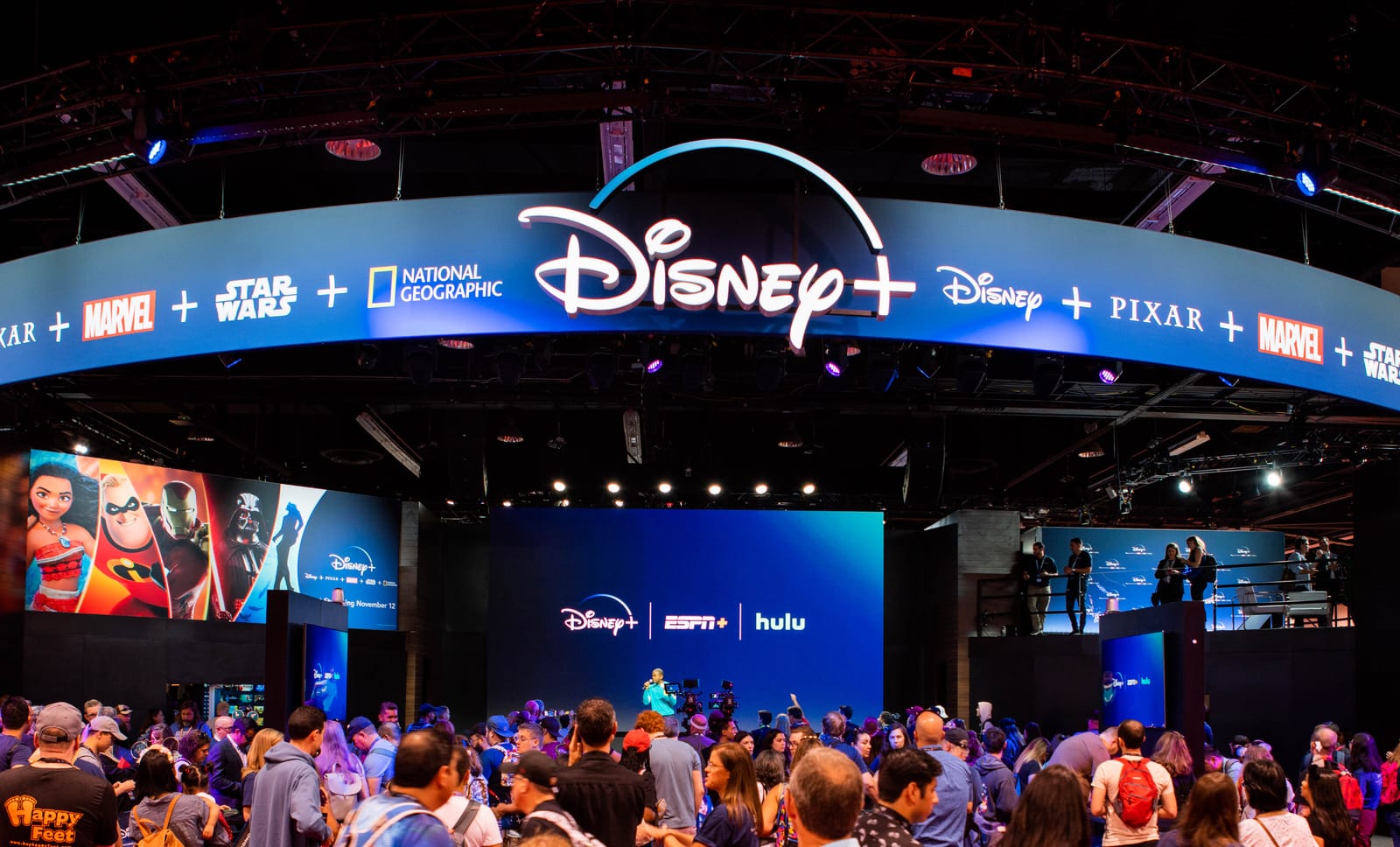 Disney+ Booth and Signage at D23 Expo 2019