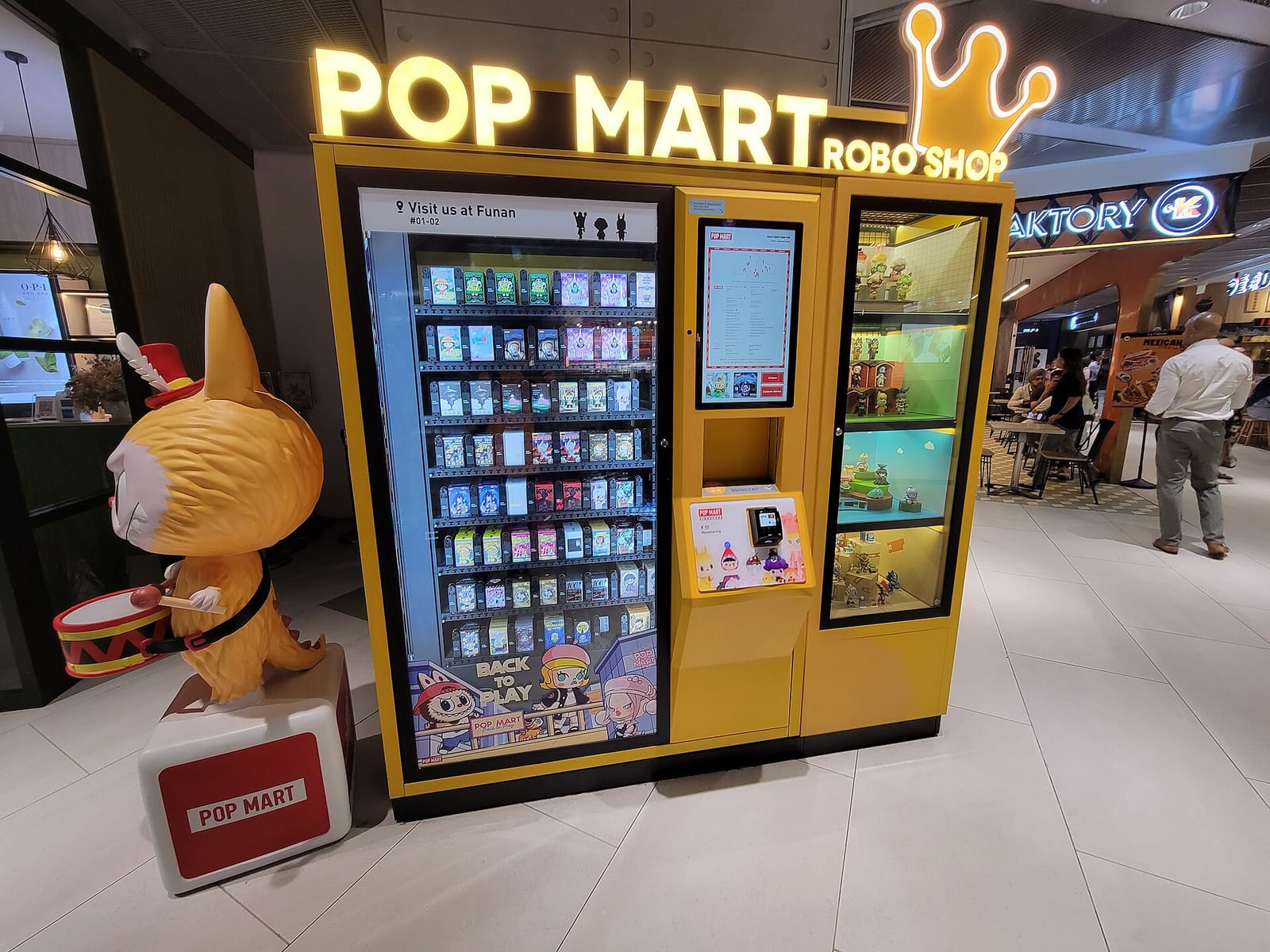 POP MART Robo Shop vending machine in Singapore